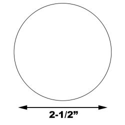 2-1/2" Mylar Circle
